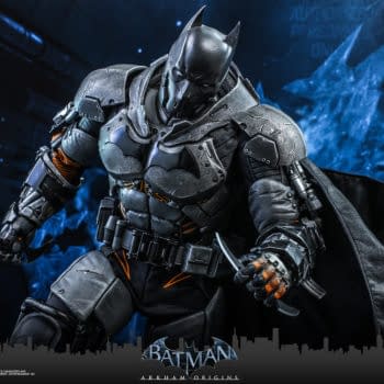 Batman: Arkham Origins XE Suit Deploys Into Gotham With Hot Toys