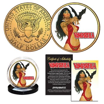 Cover image for VAMPIRELLA GONZALES GOLD JFK HALF DOLLAR