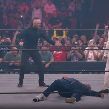 In one of many cheap shots against WWE by AEW Dynamite: Road Rager, Aleister Black made his surprise debut.