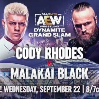 Cody Rhodes face Malakai Black at AEW Dynamite: Grand Slam on Wednesday, September 22nd at Arthur Ashe Stadium