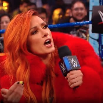 Becky Lynch dons a fashionable but controversial muppet fur coat on WWE Smackdown.