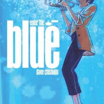 The cover to Enter the Blue by Dave Chisholm from Z2 Comics