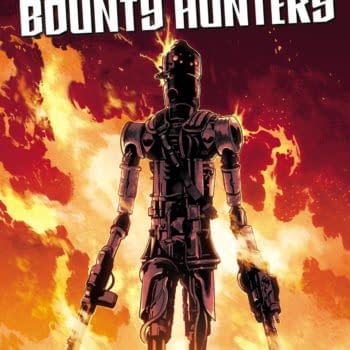 Cover image for AUG211243 STAR WARS WAR OF THE BOUNTY HUNTERS IG-88 #1, by (W) Woo Chul Lee (A) Guiu Vilanova (CA) Mahmud A. Asrar, in stores Wednesday, October 27, 2021 from MARVEL COMICS