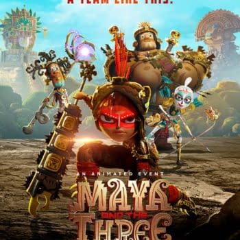 Maya and The Three Poster. Credit Netflix