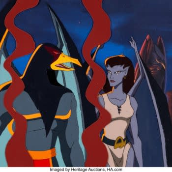Raven & Angela Feature in Gargoyles Production Cel Now On Auction