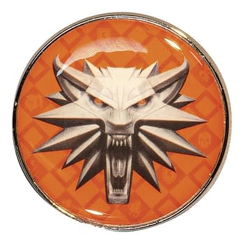 Cover image for WITCHER 3 SCHOOL OF WOLF ENAMEL PIN (O/A)