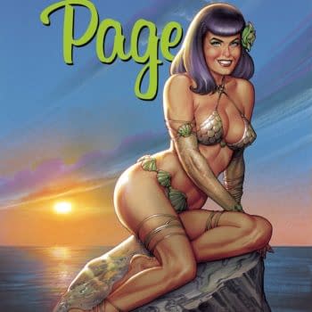 Cover image for BETTIE PAGE ALIEN AGENDA #1 CVR A LINSNER