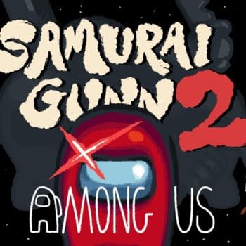 The Crewmate From Among Us Joins Samurai Gunn 2