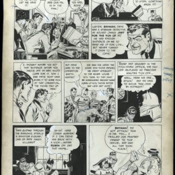 Jerry Robinson Original Batman Artwork From 1942 and 1943 At Auction