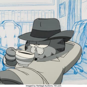 Garfield Goes Noir in This Production Cel Now On Auction