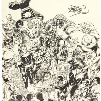 John Byrne's Marvel Bullpen Bulletins Page Over $30,000 At Auction