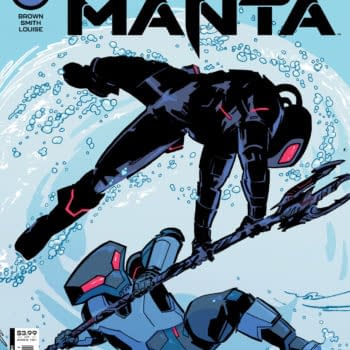 Cover image for BLACK MANTA #6 (OF 6) CVR A VALENTINE DE LANDRO