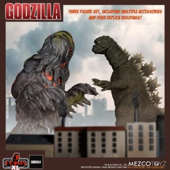 Mezco Toyz Reveals Godzilla vs. Hedorah 5 Points XL Boxed Set ‘