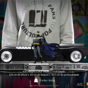 Batman and the Batmobile Get Animated with New Iron Studios Statue