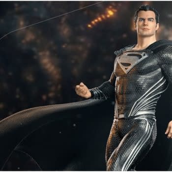Superman Receives New Black Suit Legacy Statue from Iron Studios 