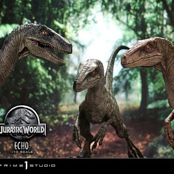 Prime 1 Studio Debuts New Jurassic World 1/10 Velociraptor Statues