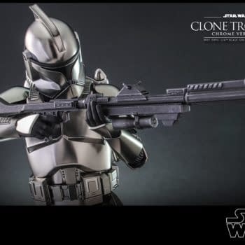 Hot Toys Debuts Exclusive Star Wars Chrome Clone Trooper Figure 