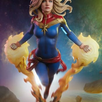 Captain Marvel Goes Cosmic as Sideshow Collectibles Unveils New Statue 