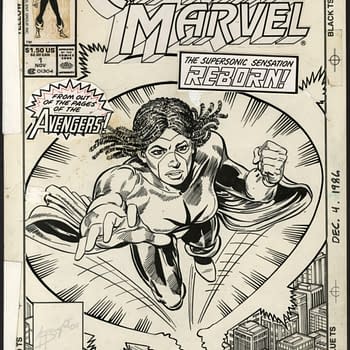 MD Brights Original Cover Art To Monica Rambeaus Solo Captain Marvel