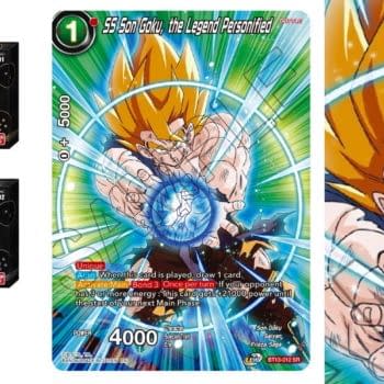 Dragon Ball Super Previews History of Goku & Vegeta Cards: SS Goku SR