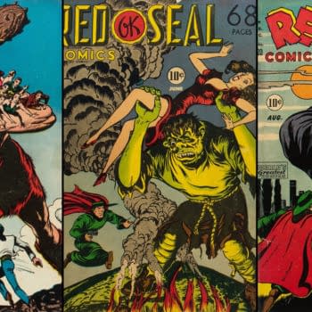 Red Seal Comics featuring Paul Gattuso covers (Chesler, 1946).