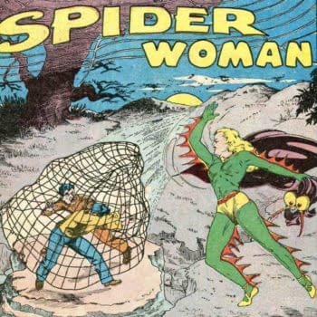 Spider-Woman in Major Victory Comics #1 (Chesler, 1944).