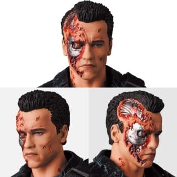 Terminator 2: Judgement Day Battle Damage T-800 Arrives from MAFEX
