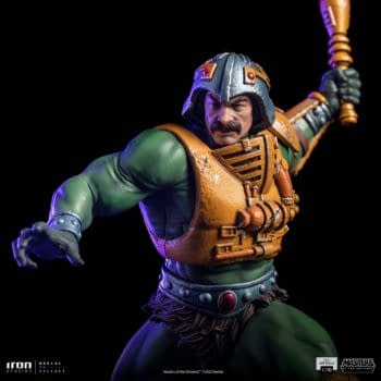 Masters of the Universe Man-At-Arms Statues Arrives from Iron Studios 