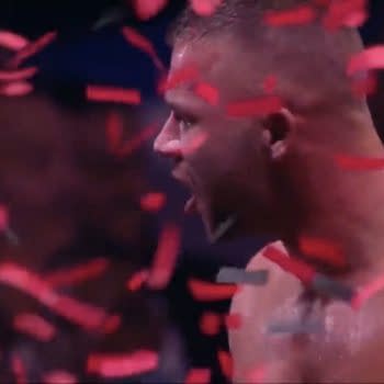 Daniel Garcia celebrates winning the ROH Pure Championship on AEW Dynamite