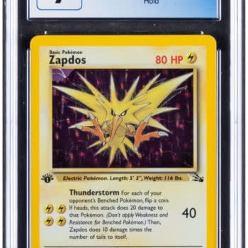 Pokémon TCG: Fossil Zapdos Card On Auction At Heritage Auctions