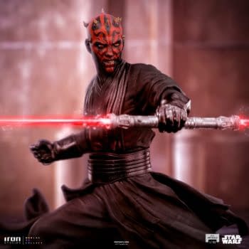 Darth Maul Prepares for the Duel of Fates with Iron Studios 