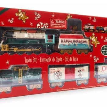 All Abroad Disney’s Mickey Mouse and Friends Holiday Train Set 