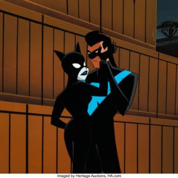 Batman: The Animated Series' Catwoman & Nightwing Get Close