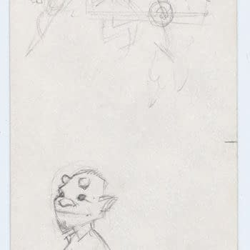 The Very Earliest 1992 Hellboy Sketches By Mike Mignola At Auction