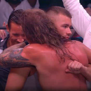 Chris Jericho and Daniel Garcia embrace on AEW Dynamite