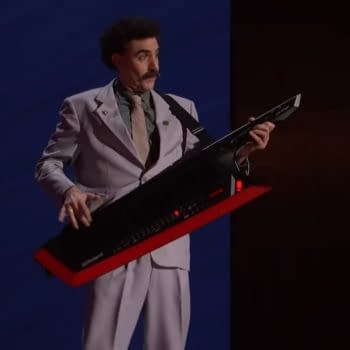 Sacha Baron Cohen's Borat Gets "Distracted" While Honoring U2