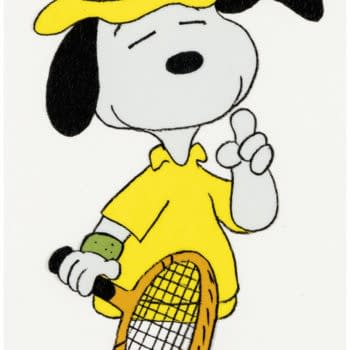 A Peanuts Production Cel Featuring Tennis Snoopy Has Hit Auction