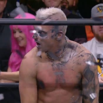 Darby Allin celebrates winning the TNT Championship for the second time on AEW Dynamite