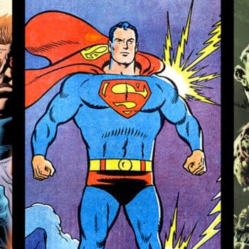 The Authority, Superman and Swamp Thing from DC Comics.
