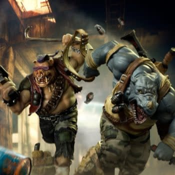 TMNT Bebop and Rocksteady Statues Pack a Punch at Iron Studios