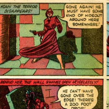 Thrilling Comics #3 (Better Publications, 1940) with a Woman in Red story by Richard E. Hughes and George Mandel.