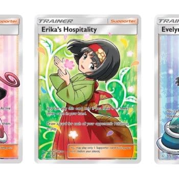 The Cards of Pokémon TCG: Team Up Part 35: Dana, Erika, & Evelyn