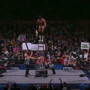 Powerhouse Hobbs wins the Face of the Revolution ladder match on AEW Dynamite