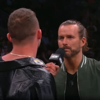 Adam Cole appears on AEW Dynamite.