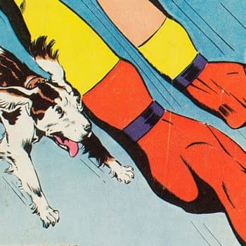 Bulletman #10 (Fawcett Publications, 1942) featuring Bulletdog.