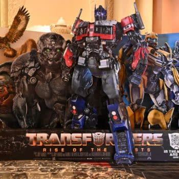 Transformers: Rise Of The Beasts Posters On Display At CinemaCon