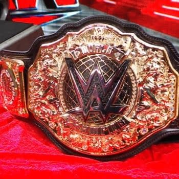 The new WWE World Heavyweight Championship is shiny.