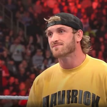 Logan Paul appears on WWE Raw.