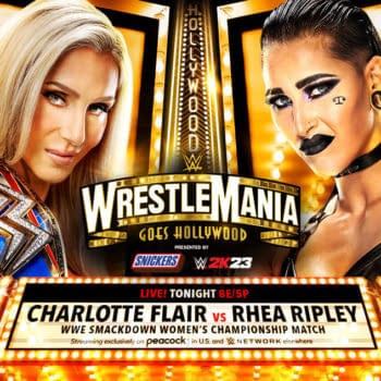 WrestleMania Saturday Promo Graphic: Charlotte Flair vs. Rhea Ripley