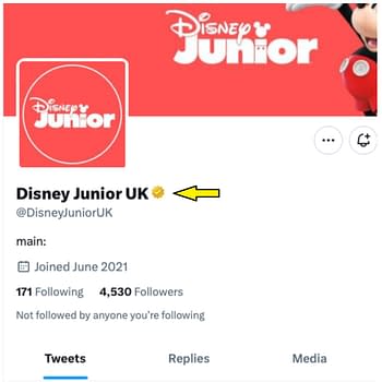 Fake Disney Junior UK Twitter Account Gets Gold Then Gets Suspended